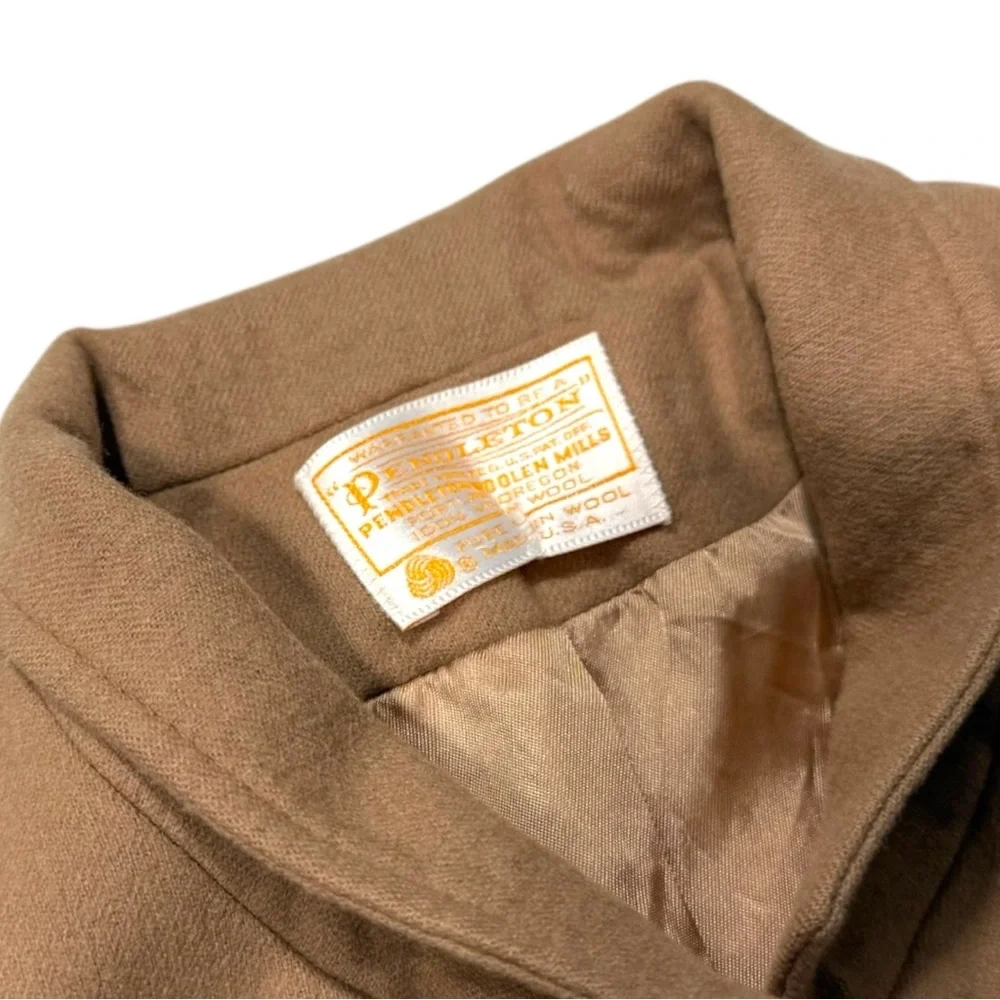 Vintage Pendleton beige‎ 100% virgin wool Blazer - 10